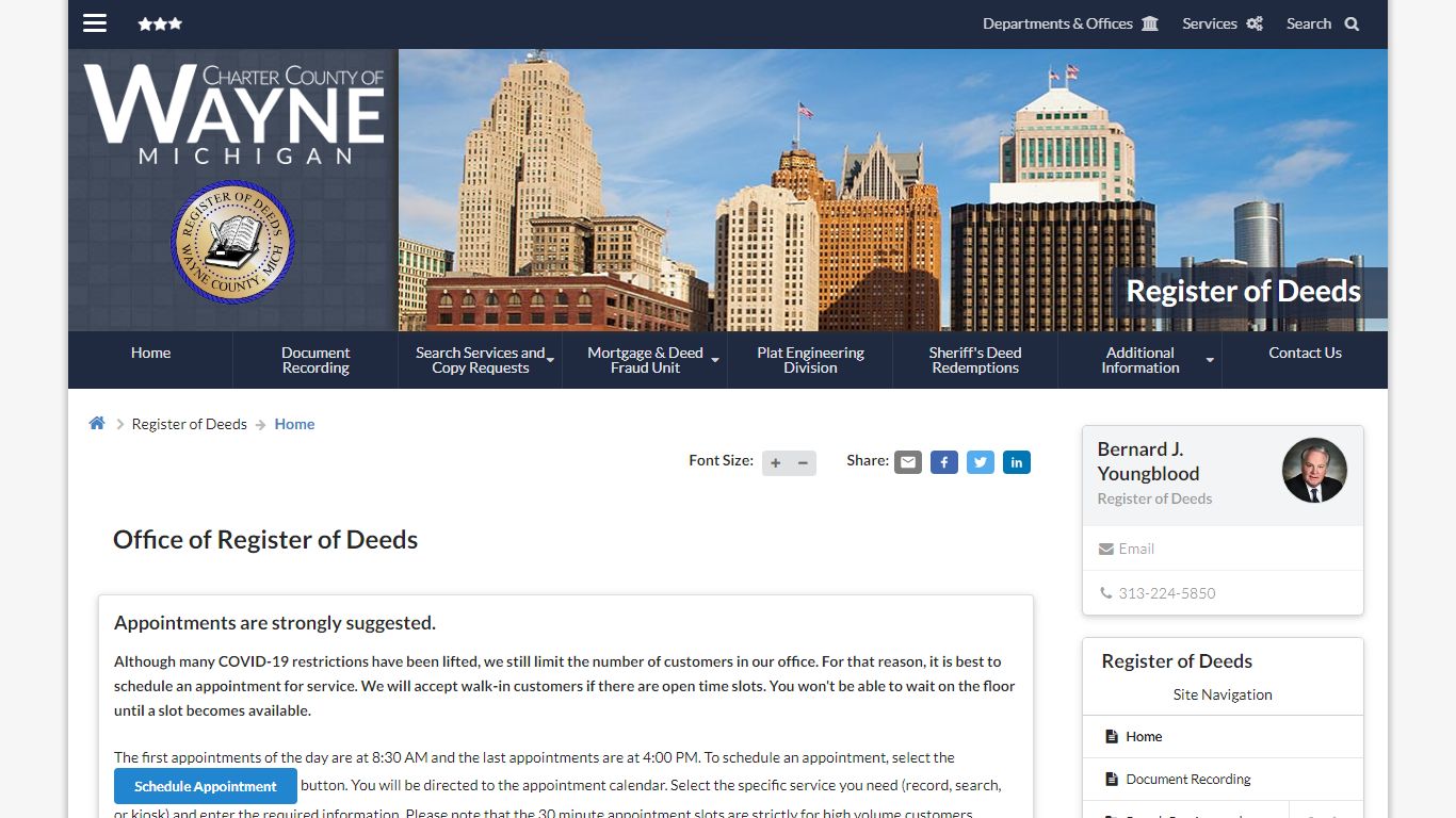 Home | Register of Deeds - Wayne County, Michigan